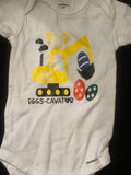 Eggs-cavator Easter Baby Onesie